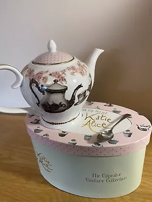 Designer Katie Alice Cupcake Couture Tea Pot And Hat Gift Box 6 Cup Present • £15