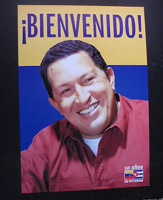 Cuban HUGO CHAVEZ Poster For Ex Venezuela Leader's Havana CUBA Visit • $149