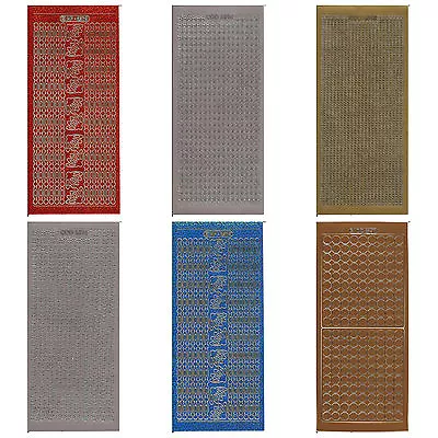 £1.99 • Buy Circles/Beads/Borders Peel Offs - Colourful Stickers For Card-making - BOGOF