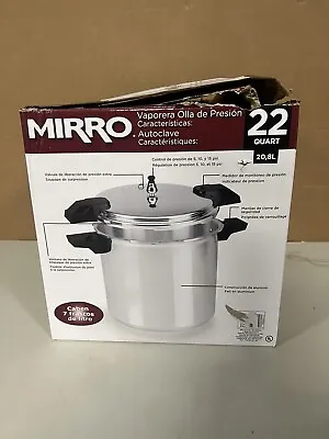 Mirro 92122A Polished Aluminum 22 QT Pressure Cooker /Canner Cookw • $115.99