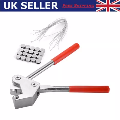 Sealing Plier Security Lead Seal Electric Meter Lead 20 Wire &10mm Seals Kit New • £13.45