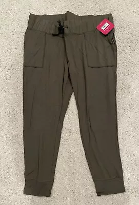 Isabel Maternity Stretch Joggers Pants Womens XL Hunter Green New NWT • $8
