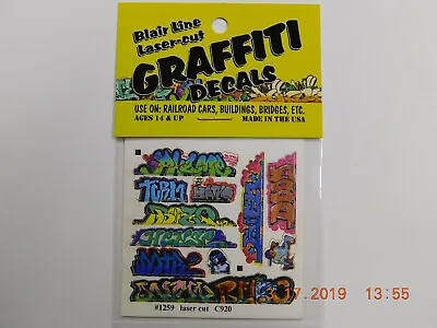 Blair Line Laser Cut Graffiti Decals N Scale #1259 Set #10 New!!!🎨🖼️ • $4.99