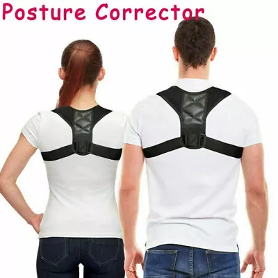 Adjustable Posture Corrector Shoulder Upper Back Clavicle Support Brace Improve • £3.65