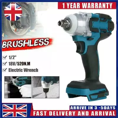 18V 1/2  Driver Replace For MAKITA DTW285Z Cordless Brushless Impact Wrench UK • £22.99