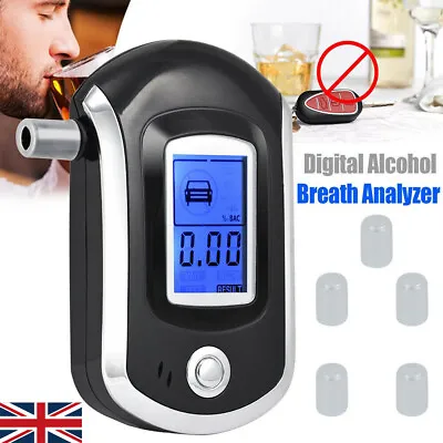 £6.85 • Buy UK Police Digital Breath Alcohol Analyzer Tester LCD Breathalyzer Test Detector