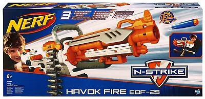 Nerf Vulcan EBF-25 Havok Fire EBF-25 Dart Blaster Super Rare Brand New In Box • $1299.95