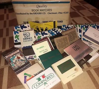 Book Matches Vintage Kroger Assorted Lot Of 40 Advertising Struck Unstruck Mix • $9.95