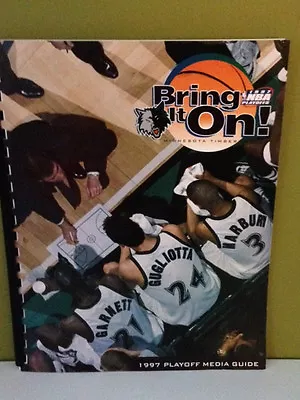 1997 Minnesota Timberwolves Playoff Media Guide NM-MT Condition • $3.99
