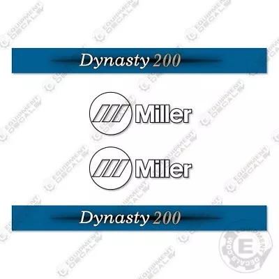 Fits Miller Dynasty 200 Decal Kit Welder Decals - 7 YEAR OUTDOOR 3M VINYL! • $49.95