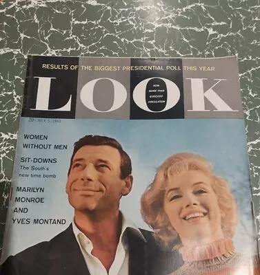 Rare LOOK Magazine 5th JULY 1960 Marilyn Monroe Cover/Race Protests MM31 • $55.99