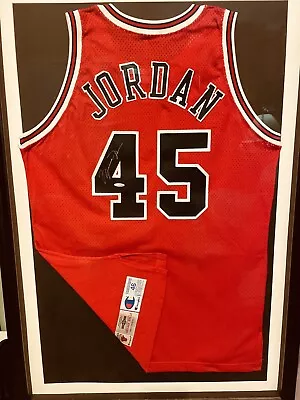 Michael Jordan Framed Autographed #45 UDA Jersey • $8500