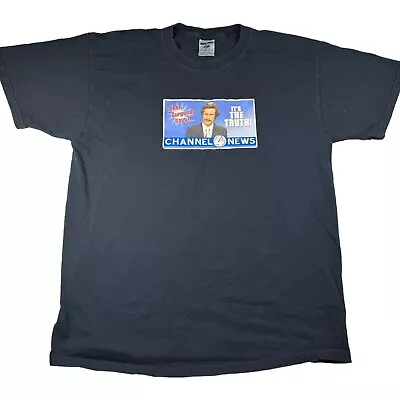 Vintage Y2K Anchorman T-Shirt Sz L Ron Burgundy Channel 4 News Will Ferrell • $19.99