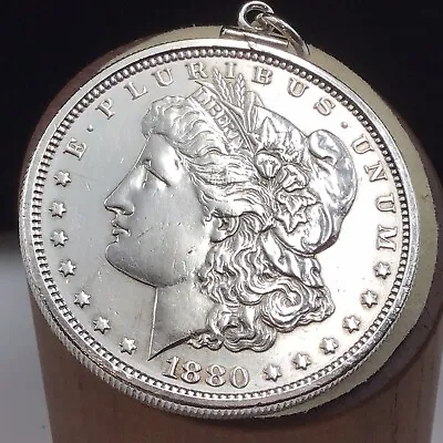 1880 Morgan Dollar Sterling Silver Bezel 29g • $99