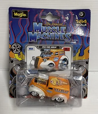 Maisto Muscle Machines 1948 Ford Anglia 1:64 Diecast Car NIP Ice Cream • $44.95