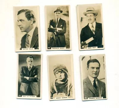 6 Orig 1920s Silent Movie Star Lambert & Butler England Cigarette Cards • $12.95