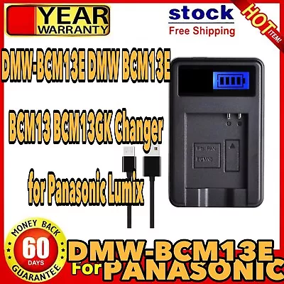 DMW-BCM13 Battery LCD Charger For Panasonic Lumix DMC ZS40 TZ60 ZS45 TZ57 • $24.80