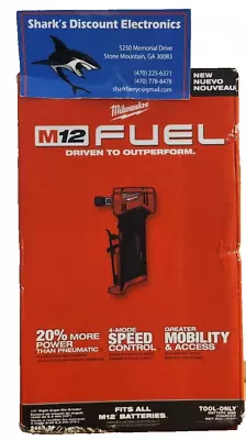 Milwaukee M12 FUEL 12V Right Angle Die Grinder (2485-20) NEW - FAST SHIPPING • $144.39