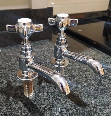 £60 • Buy Pegler Sequel Long Nose Chrome Basin Taps