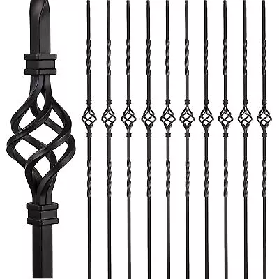 Stair Spindles Iron Balusters For Staircase Interior 1/2 X44  Stair Balusters... • $119.17