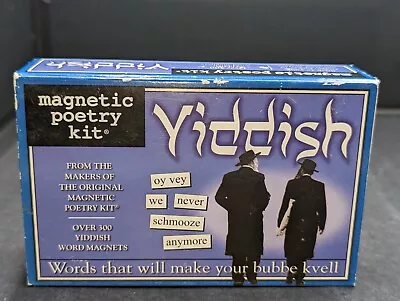 Magnetic Poetry Kit Yiddish 300+ Words & Word Fragments 2007 Open Box • $10.50