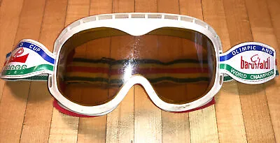 VTG Baruffaldi Ski Goggles Okay Lenses Made In Italy White (FREE S&H) Olympic • $50