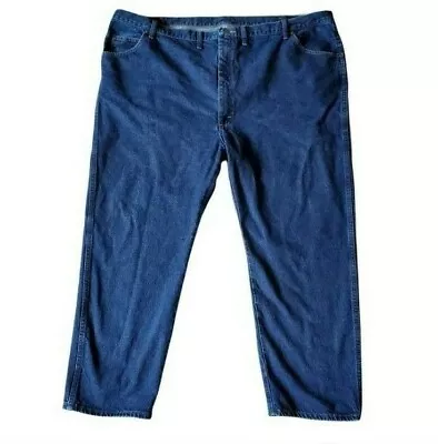 Wrangler Jeans Mens Size 50x30 Blue Regular Fit Denim Zip 96501MR • $24