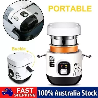 AU For 1-2 Person Electric Rice Cooker 1.2L Portable Mini Small Rice Cook 3 Cups • $32.49