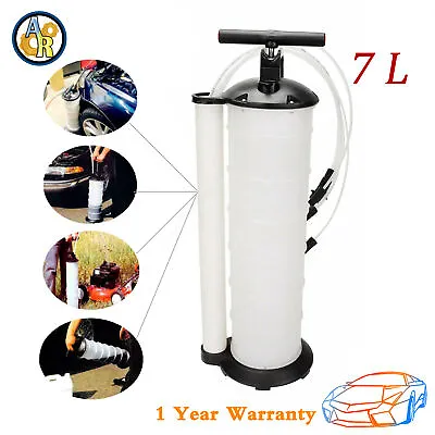 Manual 7 Liter Oil Fluid Changer Vacuum Extractor Pump Transfer Tank Remover 7L • $46.17