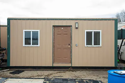 8'x20' Modular Office Construction Trailer Tiny Home Skidded Security Station • $14000