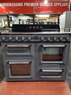 Smeg Victoria TR4110IGR 110cm Electric Range Cooker With Induction Hob - Grey • £1799