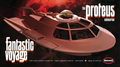 Moebius FANTASTIC VOYAGE PROTEUS Submarine 1/32 Model Kit SEALED • $79.99