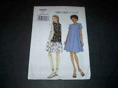 Vogue Pattern 9237 Misses' Loose-Fitting Pullover Dress W/Variations L~XXL Uncut • $14.75