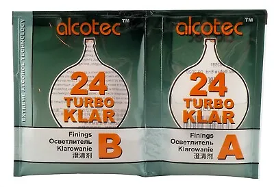 Alcotec Turbo Klar Clear 24 H Spirit Wine Finnings Turbo Yeast FAST FREE • £3.80