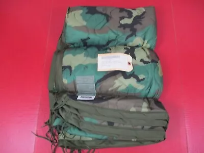 Post-Vietnam US Army Woodland Camouflage Poncho Liner - MINT NOS Unissued • $39.99