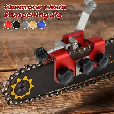 Chainsaw Chain Sharpening Jig Fast Manual Chainsaw Sharpener Portable Dajg • £8.15