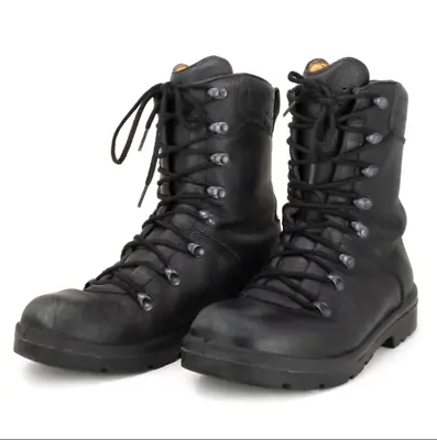 Authentic Military German Ranger Combat Boots Black Leather Tactical Outdoor  • $79.99