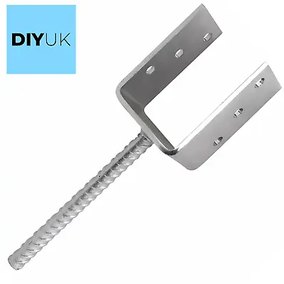 £7.39 • Buy Posts Fence Brackets Concrete Support U Anchor Heavy Duty Pergola Decking Spikes