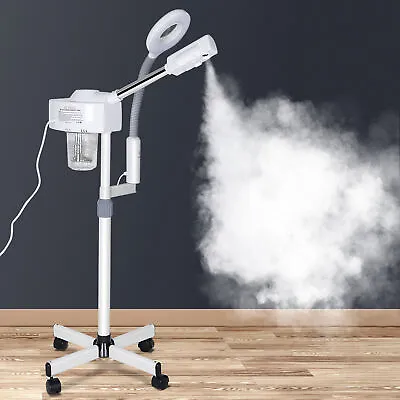 2 In 1 Facial Steamer Salon Spa Hot Ozone Machine Beauty Equipment Mist Stand  • $80.58