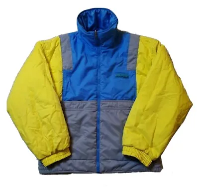 Vintage Ellesse Puffer Jacket Mens Medium/Large Reversible 1980s 1990s Ski • $27.31