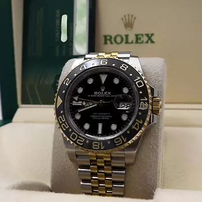 Rolex GMT-Master II 18K Yellow Gold Steel Jubilee Automatic Watch 126713GRNR • $39674.01