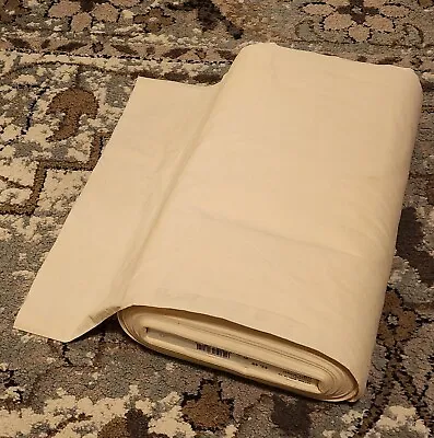 Bolt Of Muslin Fabric Natural Cotton Approximately 45 Yard Roll X 19  Wide • $122