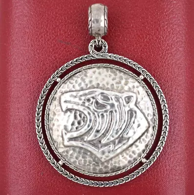 Large Sterling Silver Pendant John Hardy Tiger Or Lion EXCELLENT • $179