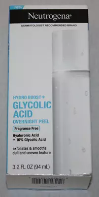 Neutrogena Hydro Boost + Glycolic Acid Fragrance Free Overnight Peel 3.2 FL Oz • $11.99