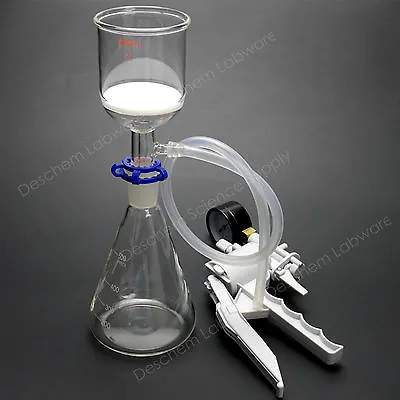 500ml24/40Suction Filtration Device200ml Buchner FunnelWith Lab Vacuum Pump • $69.99