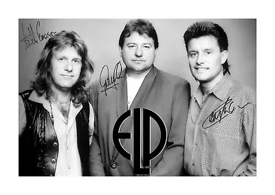 Emerson Lake & Palmer (2) Signed A4 Poster. Choice Of Frame. • $14.15