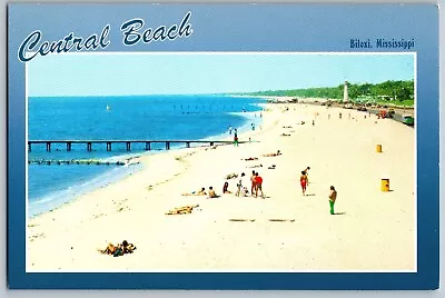 Biloxi MS - Central Beach Mississippi Gulf Coast - Vintage Postcard 4x6 • $6.99