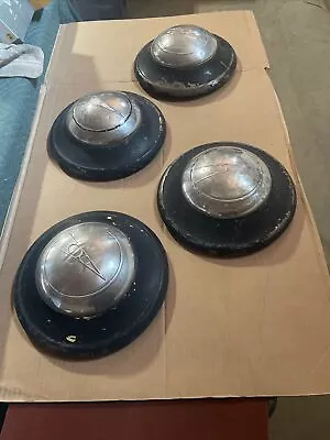 RARE 4 1930's  FORD V8 Hub Caps Hubcaps Rat Rod 12-1/2  Diameter  • $100