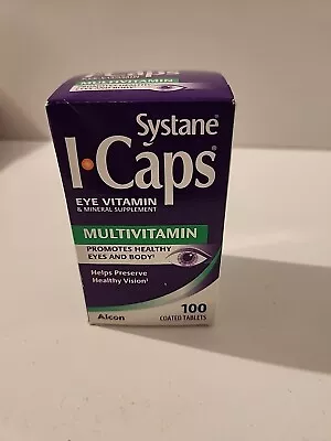 Systane ICaps Eye Multivitamin Formula Mineral Supplement 100 Coated Tablets NEW • $65