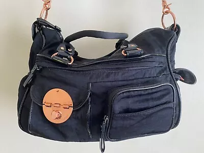 Mimco Nappy Baby Bag In Black With Rose Gold Accents  • $25